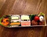 キャラ弁!パパッと簡単電車弁当作り方11写真