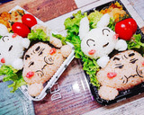 クレヨンしんちゃん♪シロと一緒キャラ弁♪作り方7写真