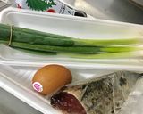 鰹わけぎふわ玉子のノンオイル青じそ漬け丼作り方1写真