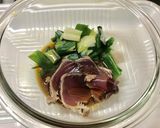鰹わけぎふわ玉子のノンオイル青じそ漬け丼作り方3写真