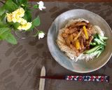 鶏蛋麺で☆肉味噌香るジャージャー麺風作り方7写真