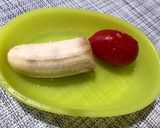 【離乳食中期】レンチンでバナナトマト作り方1写真