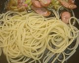 ネギとウィンナーのパスタ作り方2写真