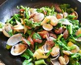 菜花とアサリのスパゲティ作り方10写真