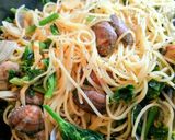 菜花とアサリのスパゲティ作り方14写真