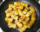 厚揚げの豚ばら肉巻き★コク旨ソース焼き作り方10写真