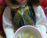 リカちゃんサイズ♡茎わかめワサビマヨꕤ*作り方4写真
