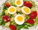 明太マヨソースがけ☆ゆで卵の具沢山サラダ作り方6写真