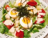 明太マヨソースがけ☆ゆで卵の具沢山サラダ作り方7写真