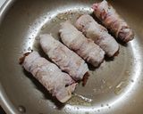 今日の主菜☆ささがきごぼう天の肉巻作り方3写真
