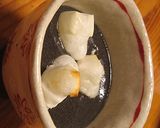 黒ゴマのココナッツ汁粉作り方7写真