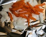 バター＆チーズ☆鮭切り身のホイル包み焼き作り方2写真