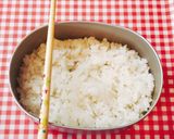 しましま ふりかけご飯♡作り方1写真