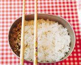 しましま ふりかけご飯♡作り方3写真