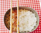 しましま ふりかけご飯♡作り方4写真