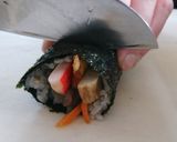 韓国料理:韓国の海苔巻き『キンパ』作り方10写真