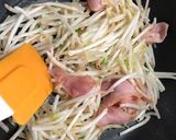 シャキシャキもやし炒めベーコン入り作り方4写真