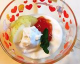 生クリームのせ☆ヨーグルト作り方4写真