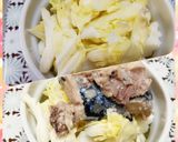 鯖缶&キャベツの和洋風和え&パスタ♪時短作り方1写真
