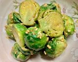 芽キャベツのピリ辛胡麻和え作り方3写真
