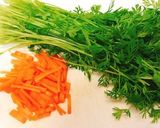 人参葉の胡麻和え作り方1写真