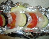 白身魚と夏野菜の味噌チーズホイル焼き作り方4写真