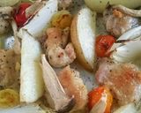 オーブンでほったらかし春野菜&チキン焼き作り方12写真