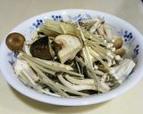 糖質制限の朝食に！ きのこトマト豆腐作り方1写真