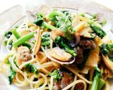 菜花とアサリのスパゲティ作り方16写真
