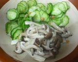 きゅうりとしめじのごま和え♪作り方4写真