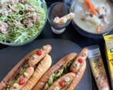 隠れんぼチーズ&ごてあらポーホットドック作り方6写真