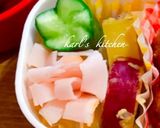 簡単塩そぼろイカ天ぷら焼き野菜弁当作り方4写真