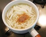 新玉ねぎと卵のお味噌汁作り方1写真