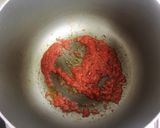 赤から鍋３番風　辛味噌鍋焼きうどん作り方13写真