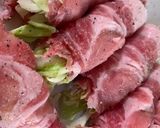 キャベッを豚肉で巻いて焼くだけ作り方1写真