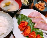 ポテトサラダのビアソーハム巻き作り方2写真
