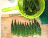 生姜たっぷりオクラのお浸し♪作り方1写真