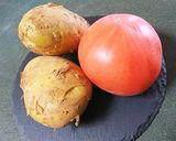 新じゃがとトマトの焼きミルフィーユ作り方1写真