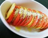 新じゃがとトマトの焼きミルフィーユ作り方4写真