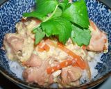 鶏ごぼうな親子丼♪作り方4写真
