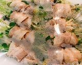 電子レンジで簡単☆豆苗もやしの豚バラ巻き作り方3写真