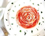 レモンのパスタ、薔薇の盛り付け作り方5写真