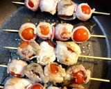 簡単！トマトと豚肉のやきとり作り方3写真