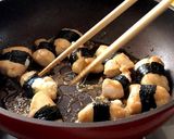 簡単＊ささ身の海苔巻きマヨポン炒め作り方7写真