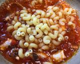 時短☆タコのトマトスープパスタ作り方4写真