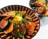 豚バラとナスのガツンと丼作り方8写真
