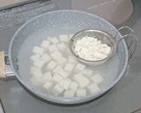 白だしで！絹さや・豆腐・卵のお吸い物♥️作り方2写真
