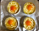 ホットケーキミックスでチーズ乗せ卵パン作り方1写真
