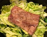 豚ロース塊肉と春キャベツの蒸し煮作り方5写真