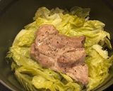 豚ロース塊肉と春キャベツの蒸し煮作り方6写真